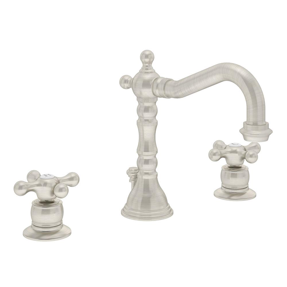 Symmons Carrington Widespread 2-Handle Bathroom Faucet with Drain Assembly in Satin Nickel (1.5 GPM)
